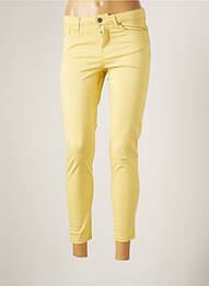 Pantalon slim elasticitate mărime normală galben LCDN femme