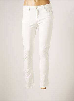 Pantalon slim alb ONADO femeie