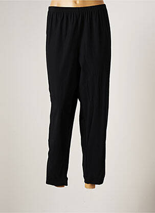 Pantalon drept elasticitate mărime normală negru FRANCK ANNA femme