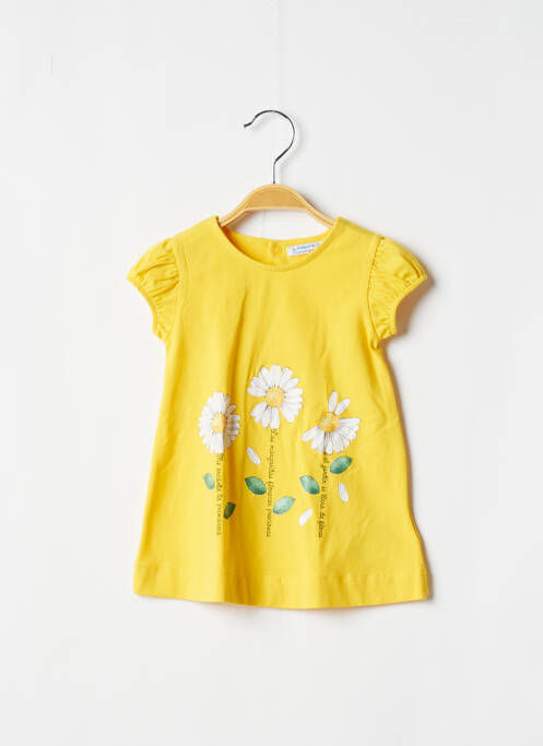 Rochie midi galben MAYORAL fată