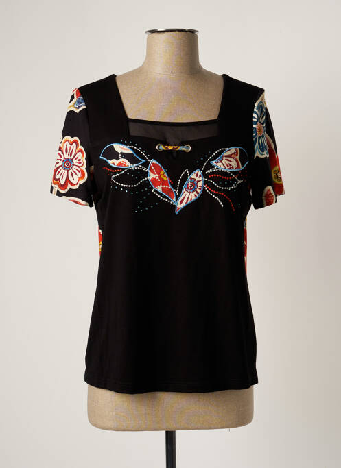 Tricou negru PAUSE CAFE femeie