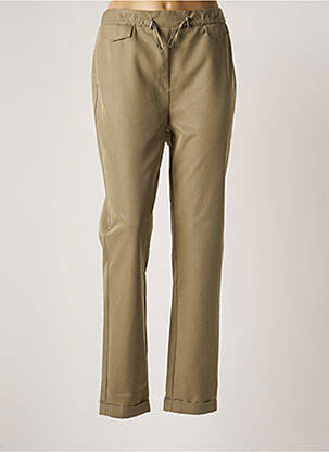 Pantalon slim verde JULIE GUERLANDE femeie