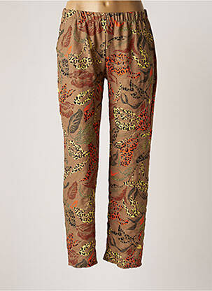 Pantalon drept maro AZAY femeie