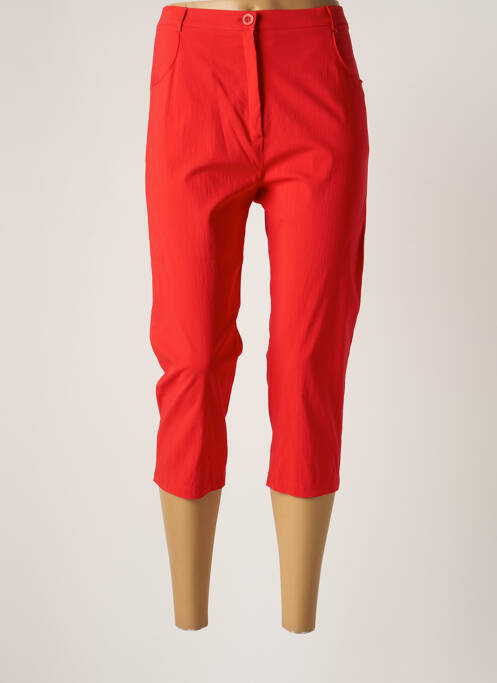 Pantalon trei sferturi roșu GRIFFON femeie