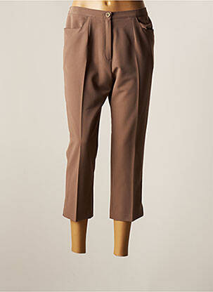 Pantalon trei sferturi maro GRIFFON femeie