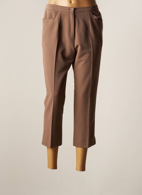 Pantalon trei sferturi croială dreaptă mărime normală maro GRIFFON femme