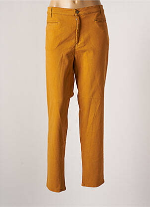 Pantalon slim galben COUTURIST femeie