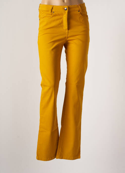 Pantalon slim galben JULIE GUERLANDE femeie