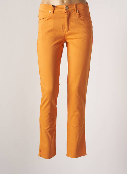 Pantalon slim galben ANNA MONTANA femeie