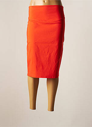 Fustă midi portocaliu MODE DE PARIS femeie