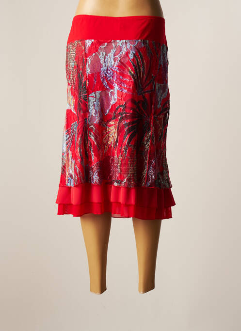 Fustă midi roșu GUY DUBOUIS femeie