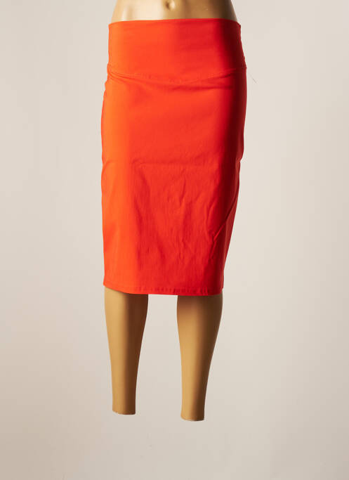 Fustă midi portocaliu MODE DE PARIS femeie