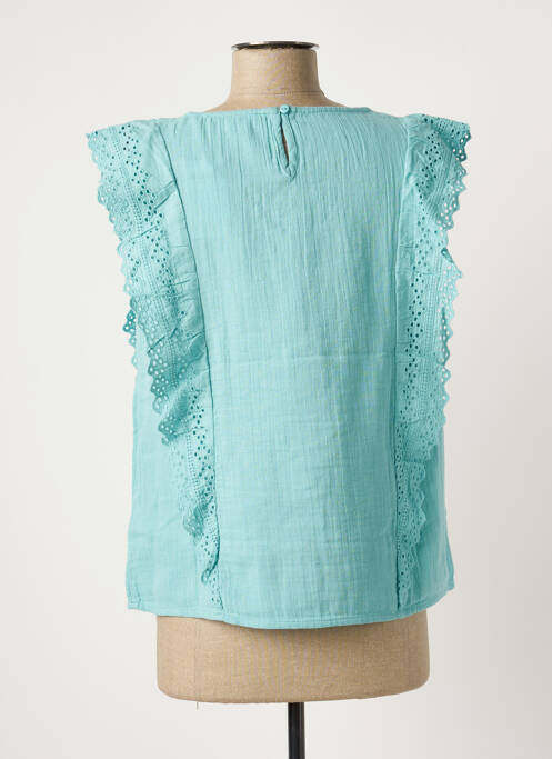 Top albastru C'EST BEAU LA VIE femeie