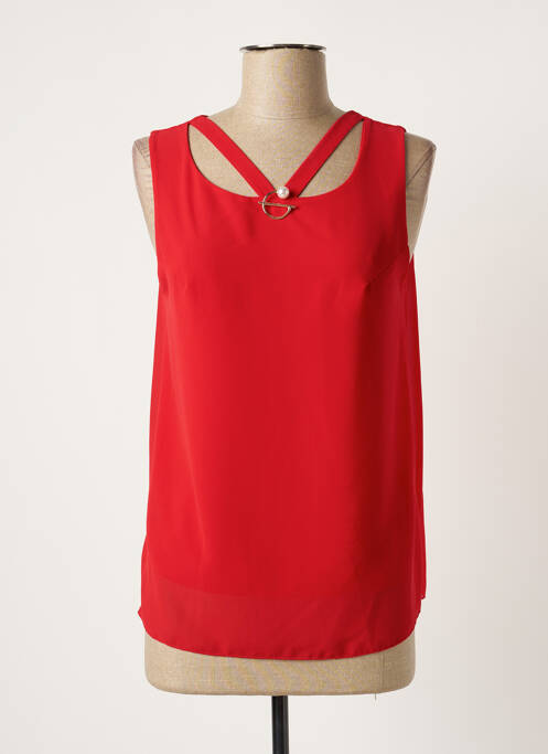 Top roșu COULEURS DU TEMPS femeie