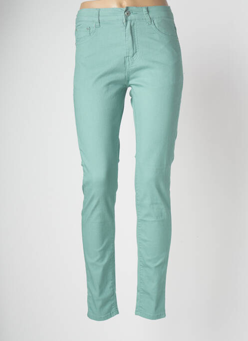 Pantalon slim albastru VOGGO femeie