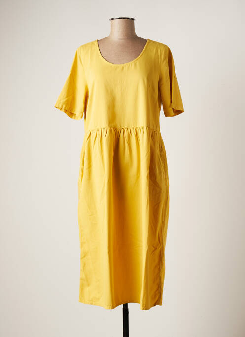 Rochie midi galben AGATHE & LOUISE femeie