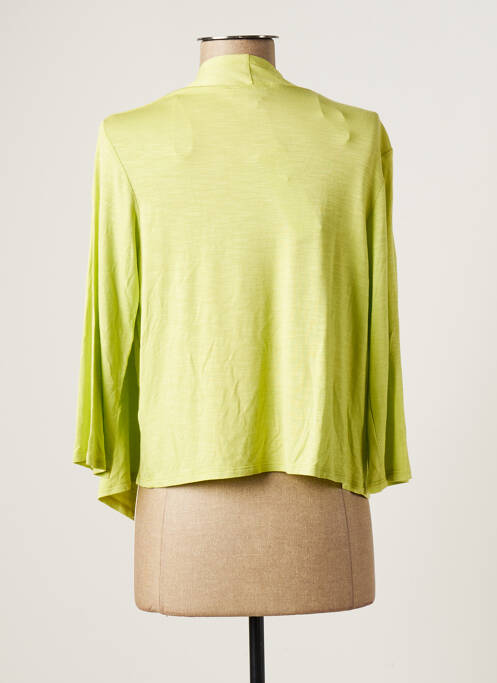 Vestă cu mâneci lungi verde MARBLE femeie