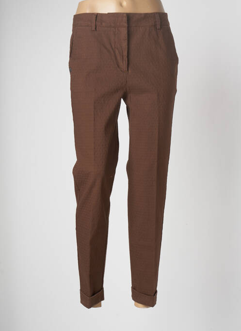 Pantalon chino maro MANILA GRACE femeie