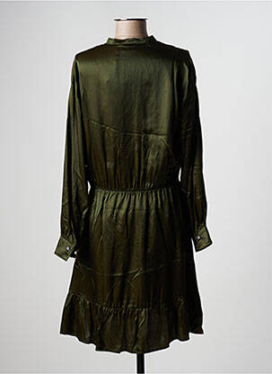 Rochie midi croială fluidă mâneci lungi verde HARTFORD femeie