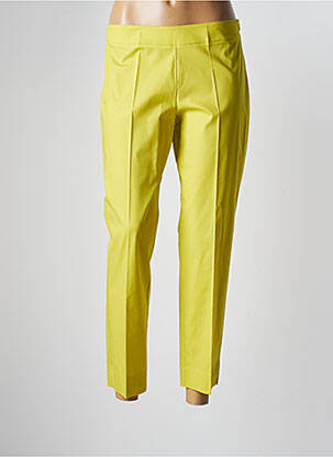 Pantalon 7/8 croială tip țigaretă mărime normală verde MARIA B femeie