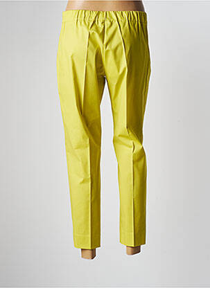 Pantalon 7/8 croială tip țigaretă mărime normală verde MARIA B femeie