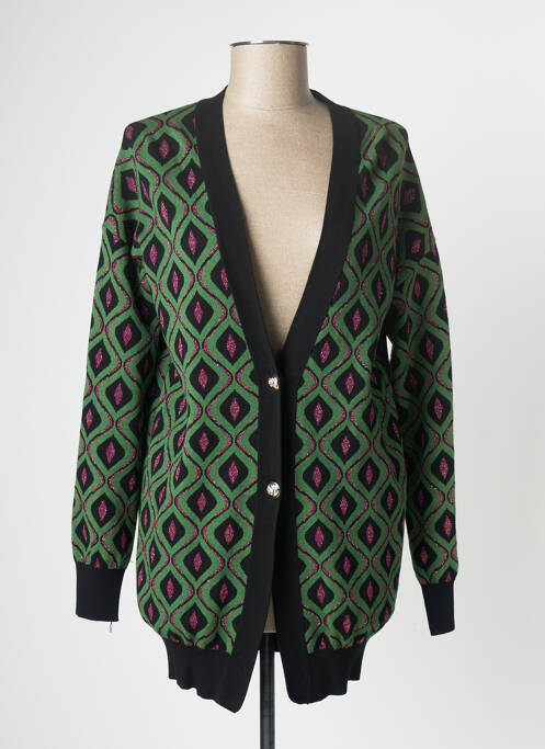 Vestă cu mâneci lungi verde DIXIE femeie