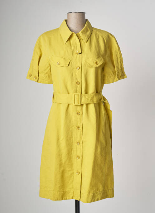 Rochie midi galben LUISA CERANO femeie