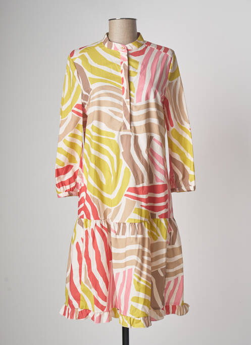 Rochie midi roz LUISA CERANO femeie