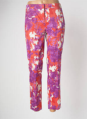 Pantalon 7/8 închidere cu fermoar sub clapetă cu cârlig mărime normală portocaliu EMME M femme