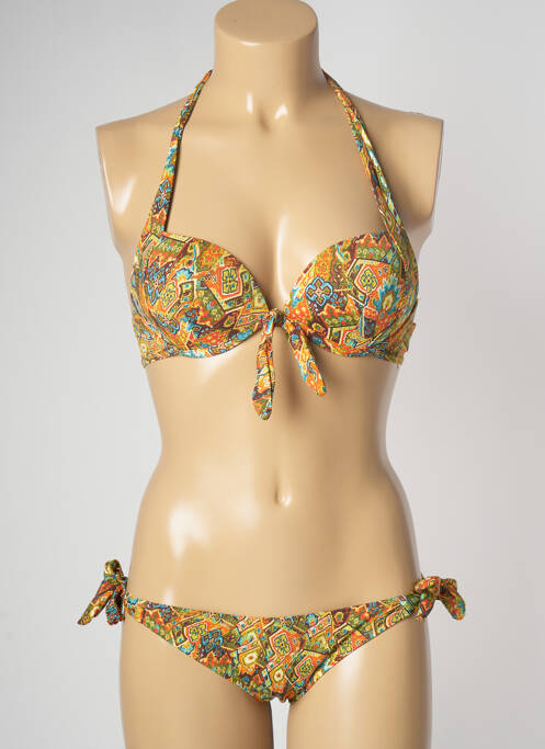 Costum de baie din două piese galben DAG ADOM femeie