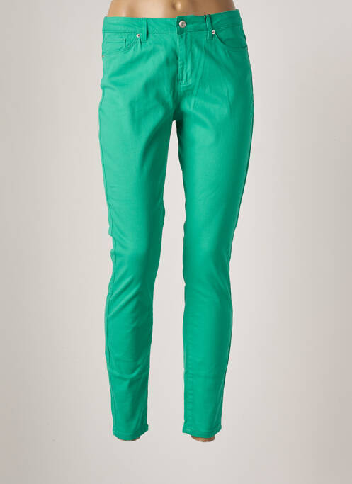 Pantalon slim verde VERO MODA femeie