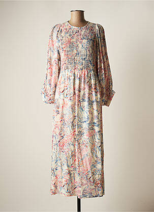 Rochie lungă mâneci lungi mâneci lungi alb IN WEAR femme