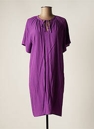 Rochie scurtă mâneci scurte mâneci scurte violet KAFFE femeie