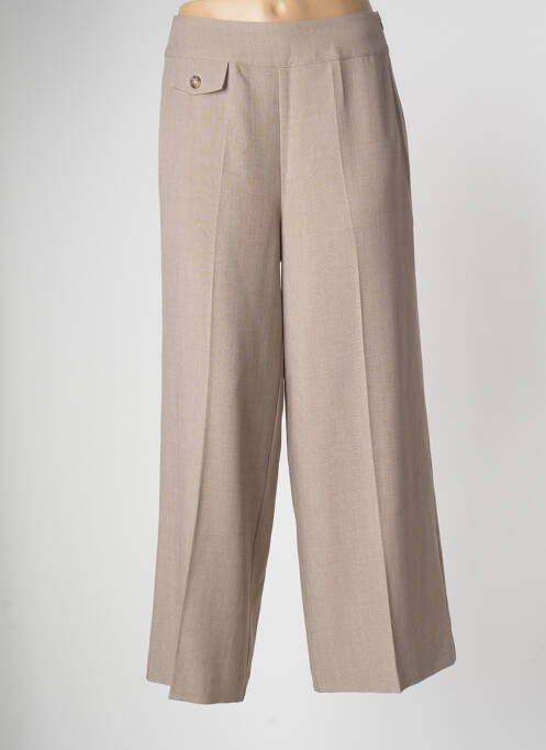 Pantalon larg bej KAFFE femeie