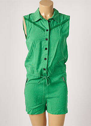 Salopetă scurtă verde ONLY femeie