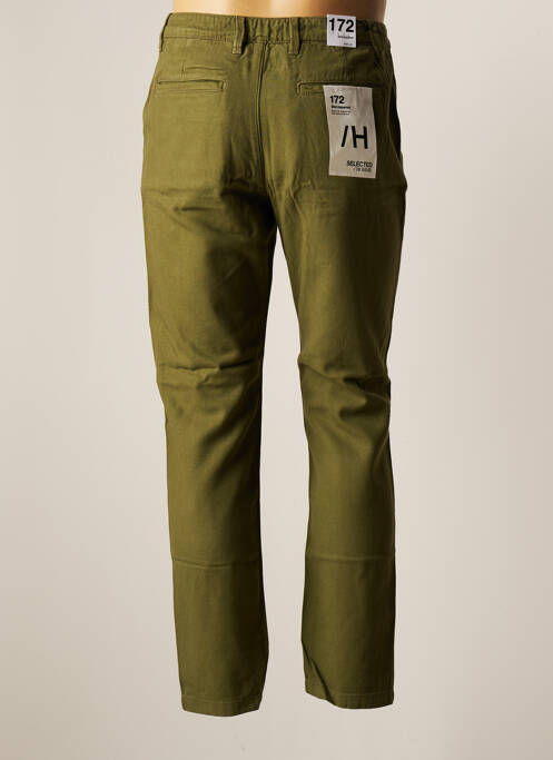 Pantalon chino verde SELECTED femeie