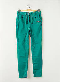 Pantalon slim țesătură poplin mărime normală verde CECIL femme