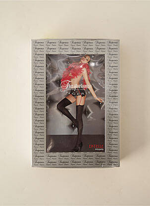 Chilot negru TRASPARENZE femeie