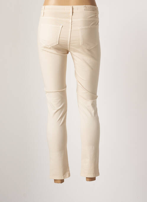 Pantalon slim bej FRED SABATIER femeie