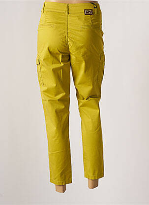 Pantalon 7/8 talie înaltă talie înaltă verde YES.ZEE femeie