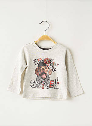 Tricou mâneci lungi mâneci lungi gri BOBOLI băiat