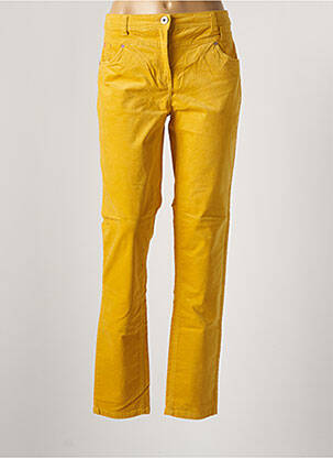 Pantalon slim galben CECIL femeie