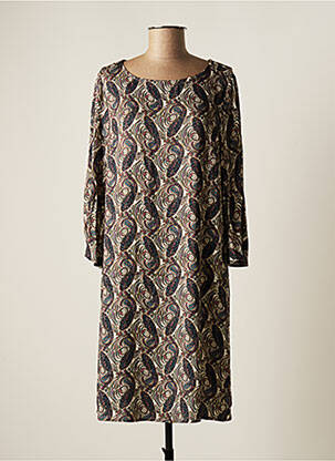 Rochie midi mâneci lungi mâneci lungi bej JENSEN femeie