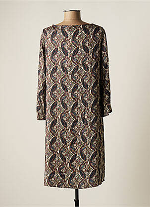 Rochie midi mâneci lungi mâneci lungi bej JENSEN femeie
