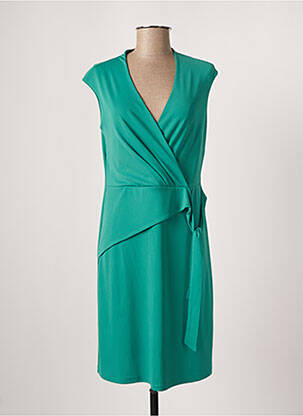 Rochie midi mâneci scurte mâneci scurte verde DANEVA femeie