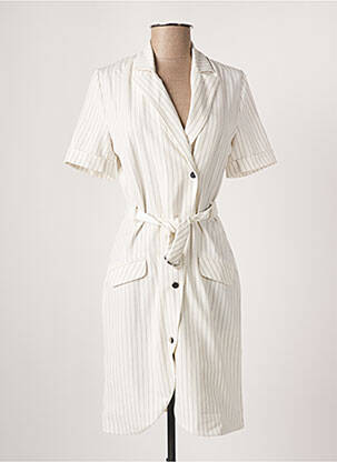 Rochie midi alb EVA KAYAN femeie