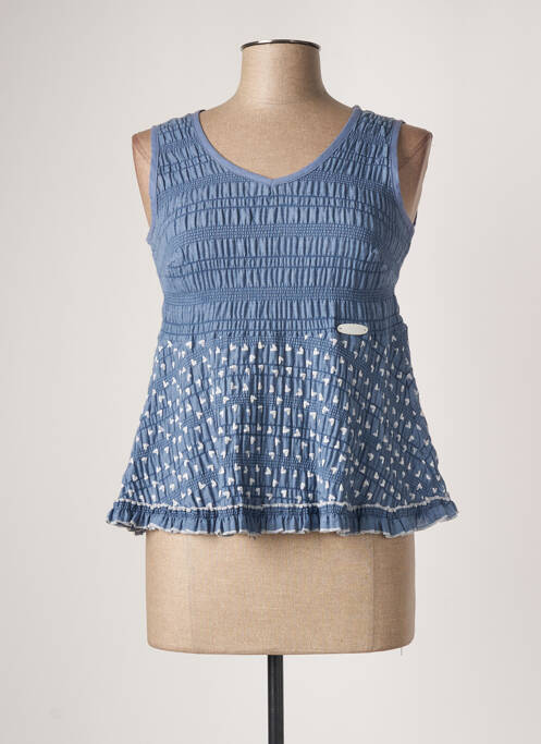 Top albastru POUPEE CHIC femeie