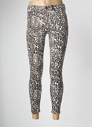 Pantalon 7/8 talie cu cleme maro R.DISPLAY femeie