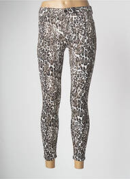 Pantalon 7/8 talie cu cleme maro R.DISPLAY femeie