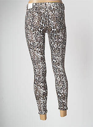 Pantalon 7/8 talie cu cleme maro R.DISPLAY femeie